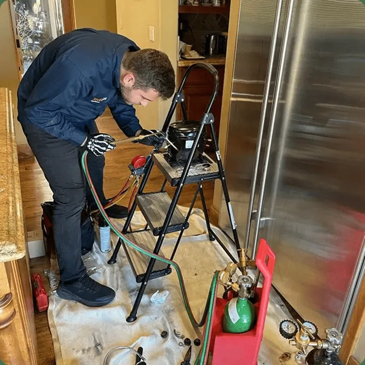 Sub-Zero built-in refrigerator sealed-system repair in Jacksonville